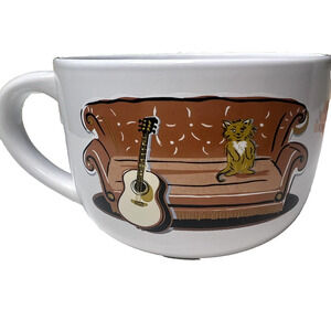 Friends Soup Mug Couch Cat Phoebe Guitar Central Perk Latte Coffee Cup 24 oz.35